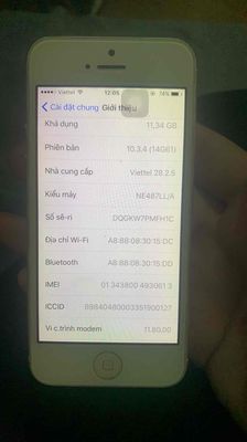 iphone 5 qt bản lla full cn,màn đẹp