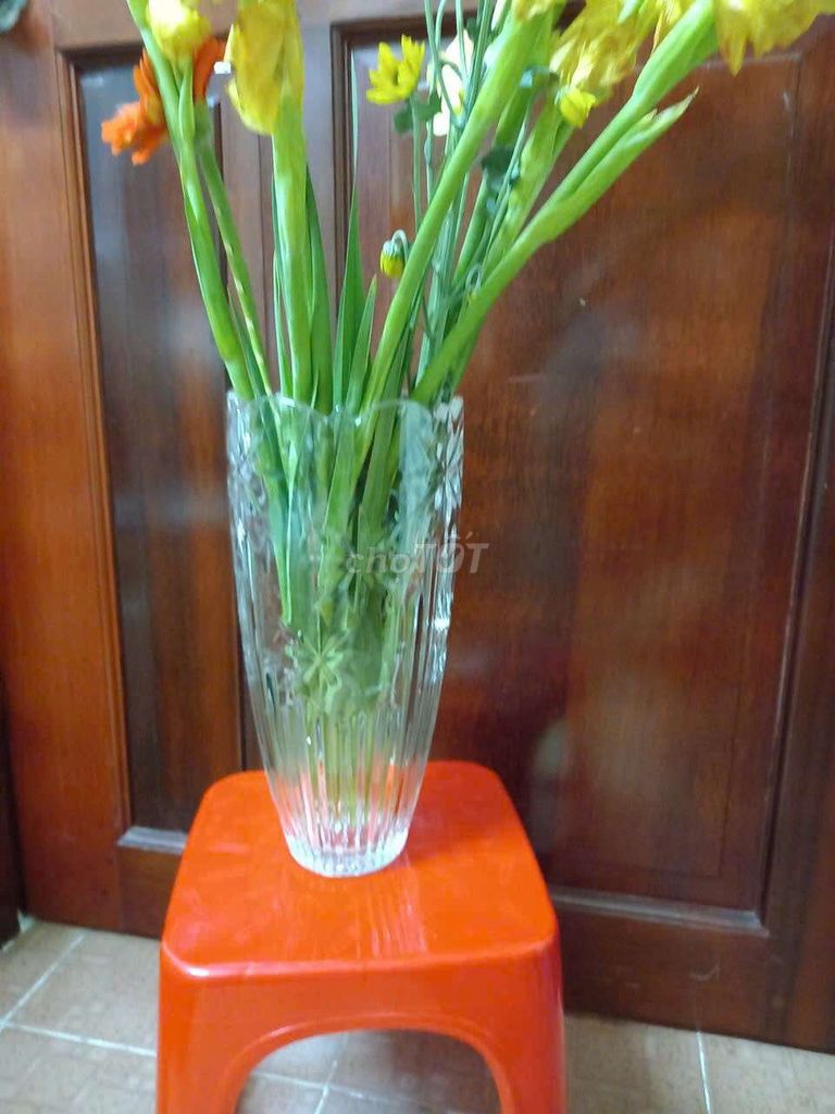 Bình hoa pha lê 30cm đã dùng. Mua bán Cây cảnh, đồ trang trí tại Quận 4 Tp Hồ Chí Minh được đăng bởi Hạnh hình 1