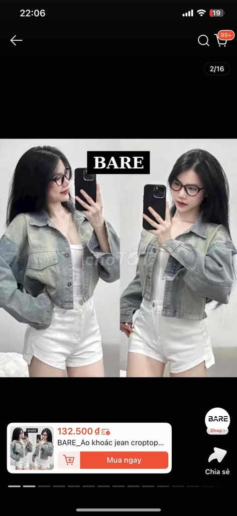 Áo khoác Jean nữ TAMI. Mua bán Quần áo tại Thị xã Gò Công Tiền Giang được đăng bởi đinh mỹ hình 1