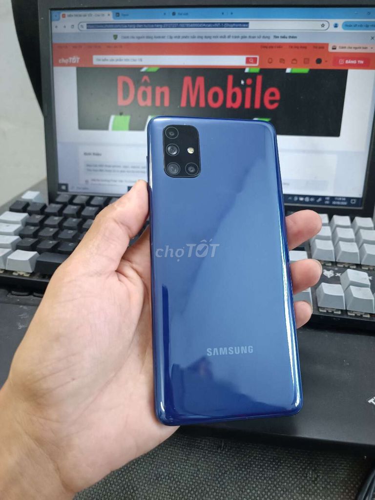 SAMSUNG M51 8GB.128GB PIN 7000 SNAP 730 FULL CN. Mua bán Điện thoại tại Quận Bình Thạnh Tp Hồ Chí Minh được đăng bởi Dân Mobile hình 1