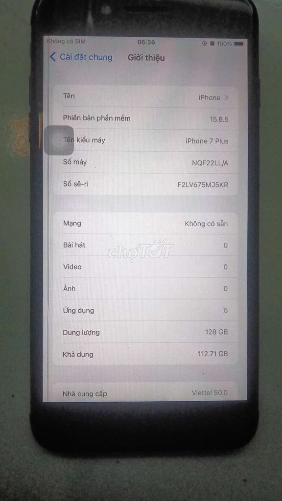 iPhone 7 Plus 128GB Đen. Mua bán Điện thoại tại Thị xã Tân Uyên Bình Dương được đăng bởi Nguyễn Hiếu hình 1