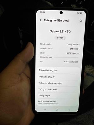 Samsung S21PLus 5G     8/256gb.. Mua bán Điện thoại tại Thành phố Thủ Đức Tp Hồ Chí Minh được đăng bởi bé mập hình 1