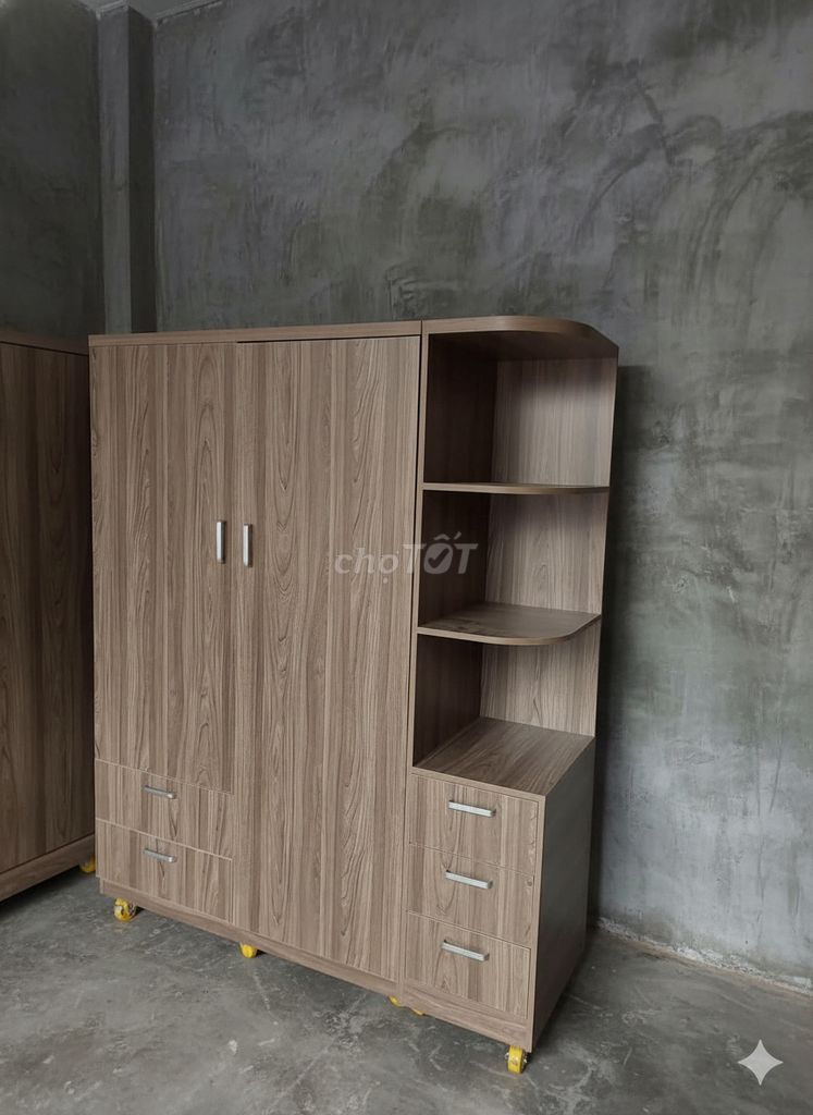 Tủ quần áo gỗ 1m6x2m Nâu Gỗ. Mua bán Tủ, kệ gia đình tại Quận 12 Tp Hồ Chí Minh được đăng bởi NGUYỄN HẠNH BÀN GHẾ TỦ KỆ hình 1