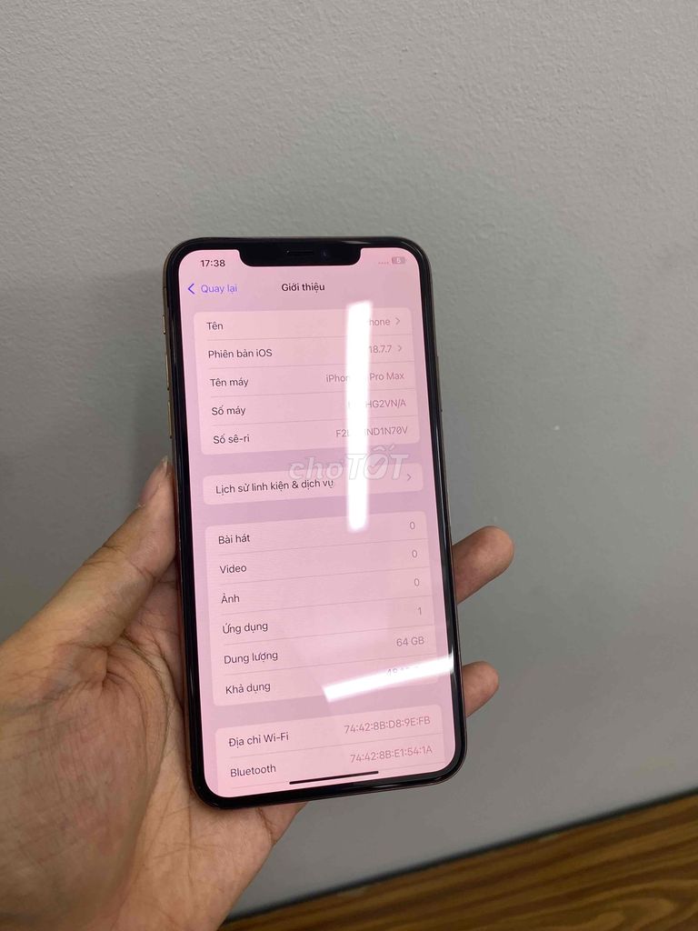 iPhone 11 Pro Max 64GB Vàng. Mua bán Điện thoại tại Quận Long Biên Hà Nội được đăng bởi Hàng Chất hình 1