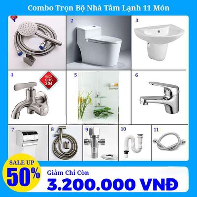Combo trọn bộ nhà tắm đa dạng mẫu. Mua bán Thiết bị vệ sinh, nhà tắm tại Huyện Bình Chánh Tp Hồ Chí Minh được đăng bởi NiNa SHOP