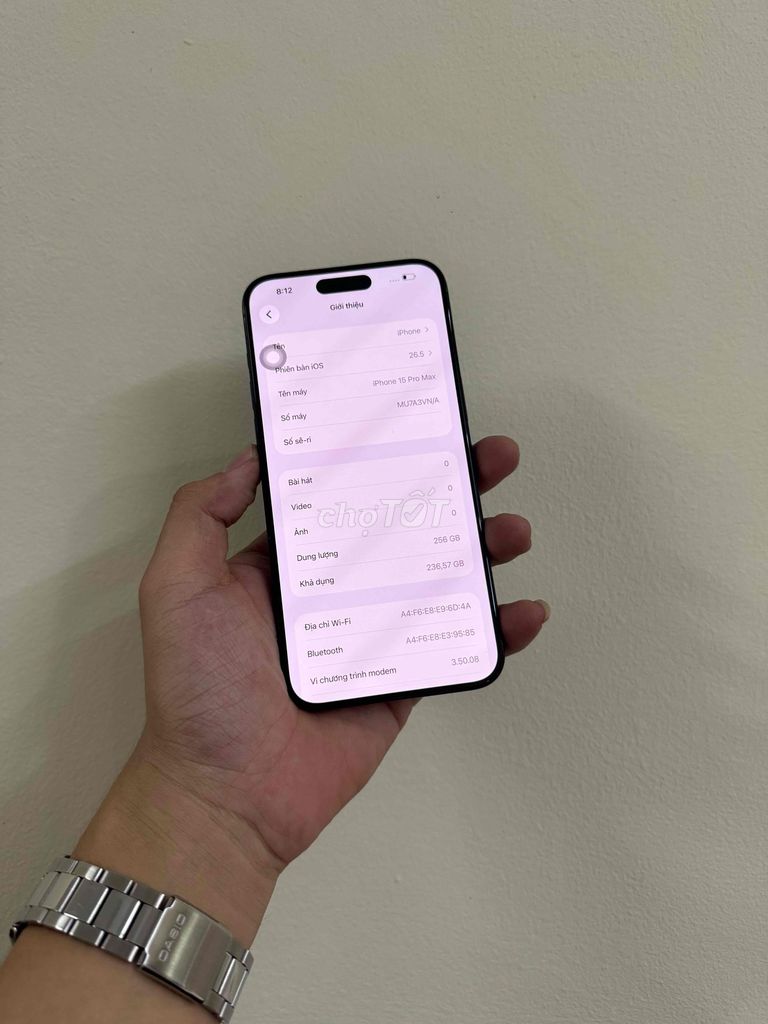 iPhone 15 Pro Max 256GB Xanh. Mua bán Điện thoại tại Quận Tân Bình Tp Hồ Chí Minh được đăng bởi Dương Trần hình 1