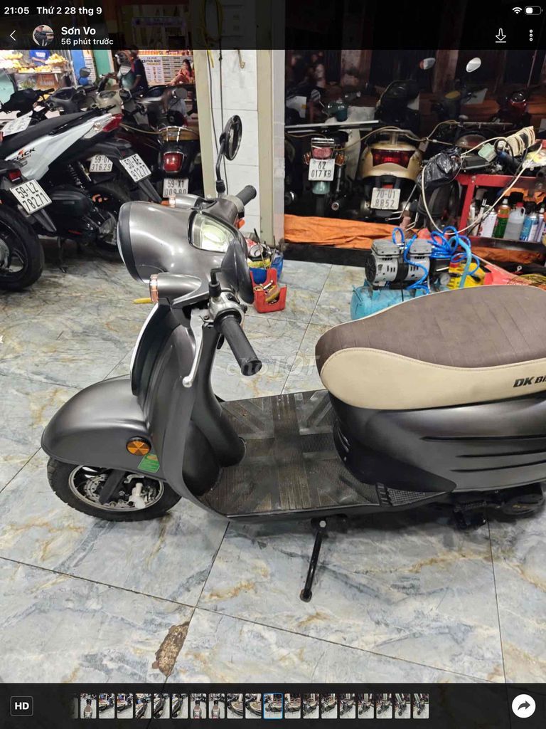 DK Bike Crea Mono 50c 2022 Xám cho học sinh đi học