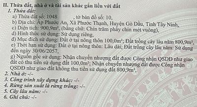 Đất thổ cư sổ đỏ 900m2. Xã Phước Thạnh, H Gò Dầu, T Tây ninh. Mua bán đất tại Huyện Gò Dầu Tây Ninh được đăng bởi Bùi Văn Guôl