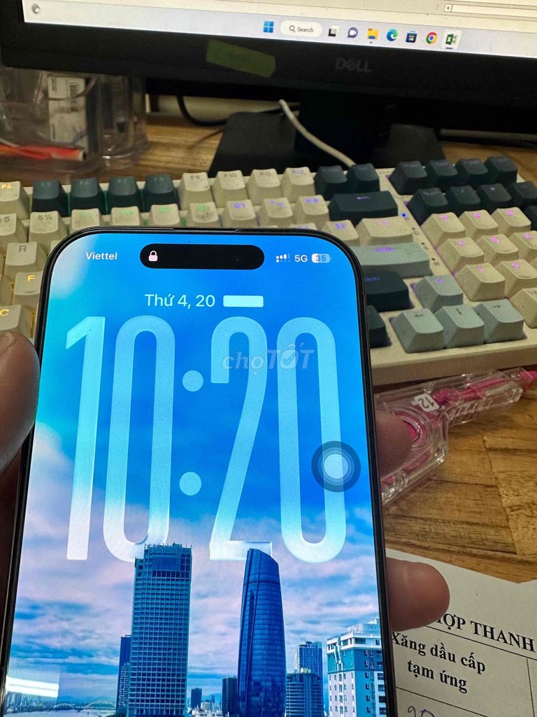iPhone 16 Pro 128GB Vàng Mỹ 99% mới. Mua bán Điện thoại tại Quận Ngũ Hành Sơn Đà Nẵng được đăng bởi ReLax  hình 1