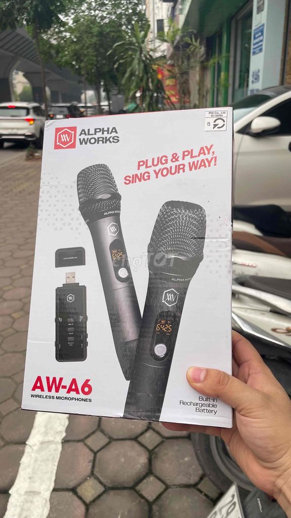 Micro karaoke Alpha Works A6 Nguyên seal. Mua bán Tivi, Âm thanh tại Quận Thanh Xuân Hà Nội được đăng bởi Quang Huy hình 1