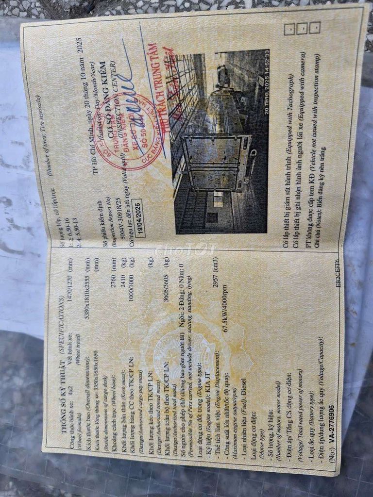 Kia 2013 SD 102 nhìn km. Mua bán Xe tải, xe ben tại Huyện Bình Chánh Tp Hồ Chí Minh được đăng bởi huynhductrong hình 5