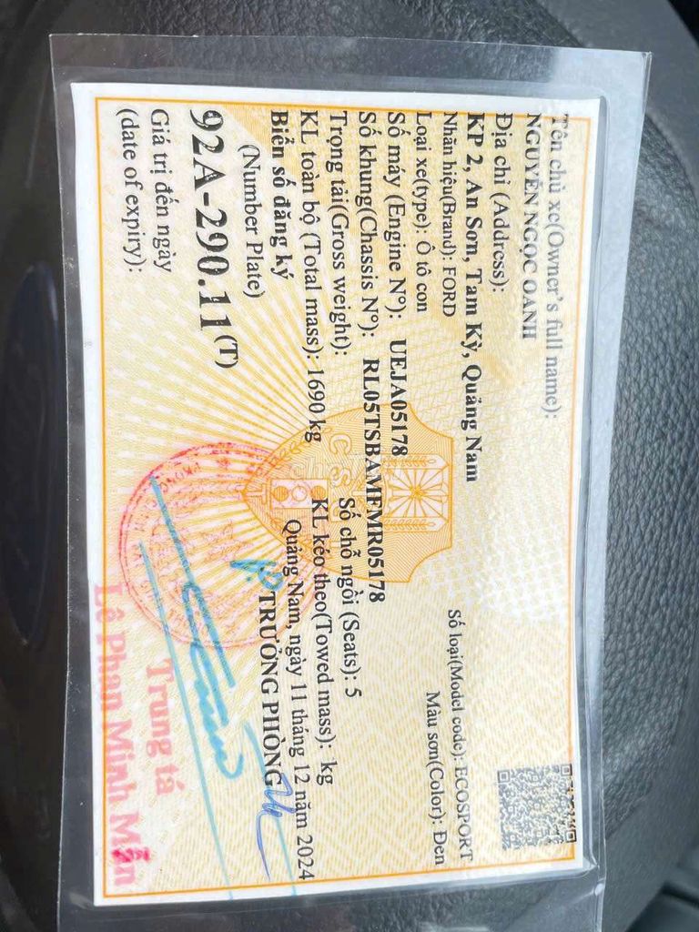 2015 1.5L Titanium AT - 200000 km. Mua bán Ô tô tại Thành phố Tam Kỳ Quảng Nam được đăng bởi Nguyển vĩnh tuấn hình 5