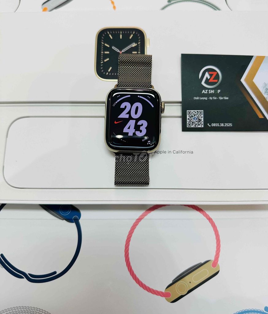 Apple Watch s6/44 thép gold ESIM fullbox