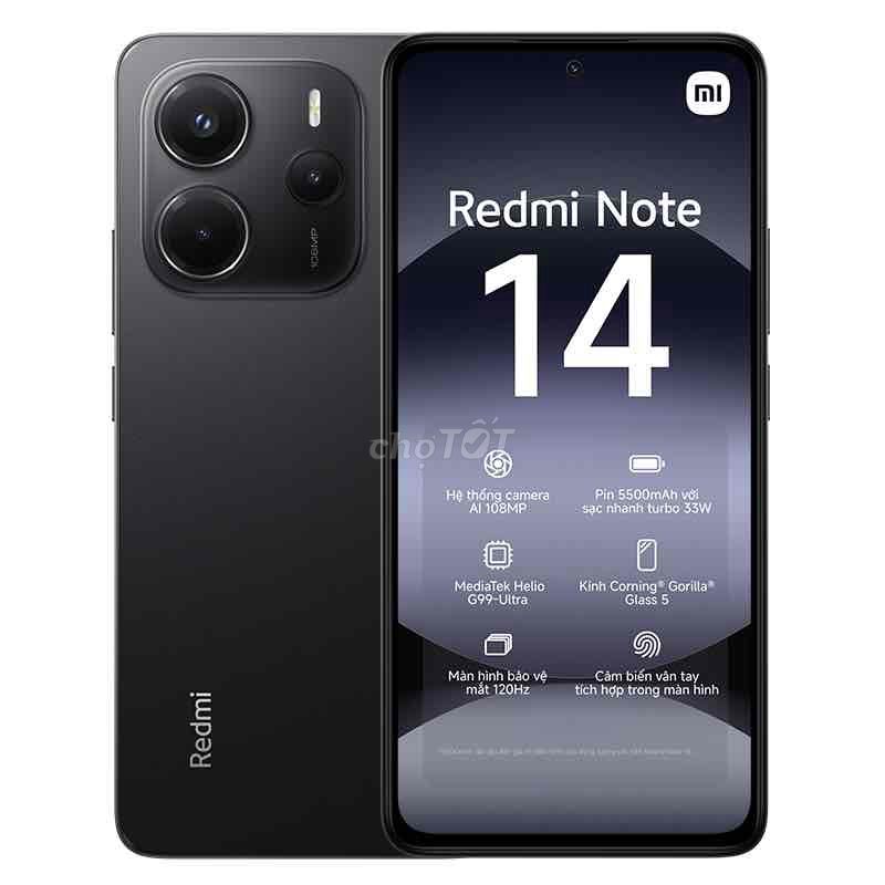 Xiaomi Redmi Note 14 128GB Đen. Mua bán Điện thoại tại Quận Kiến An Hải Phòng được đăng bởi Phạm Đông hình 1