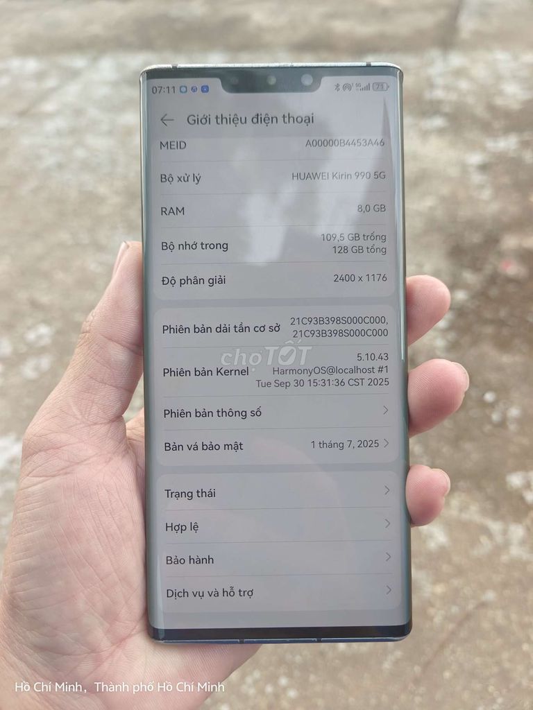Huawei Mate 30 Pro 5G 128GB Xanh. Mua bán Điện thoại tại Thành phố Thủ Đức Tp Hồ Chí Minh được đăng bởi hoàng thạch hình 1
