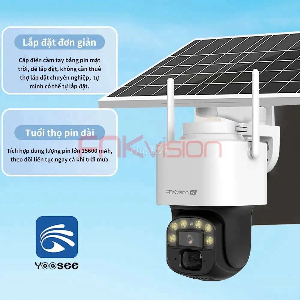 Camera Yoosee 4G năng lượng mặt trời 10M xoay 360. Mua bán Máy ảnh, Máy quay tại Quận Bình Thuỷ Cần Thơ được đăng bởi Trần Ngọc Giám hình 1