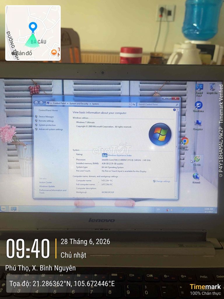 Lenovo Ideapad Z410 i3-4000M 4GB/500GB 2013. Mua bán Laptop tại Huyện Bình Xuyên Vĩnh Phúc được đăng bởi Đặng văn hưng hình 1