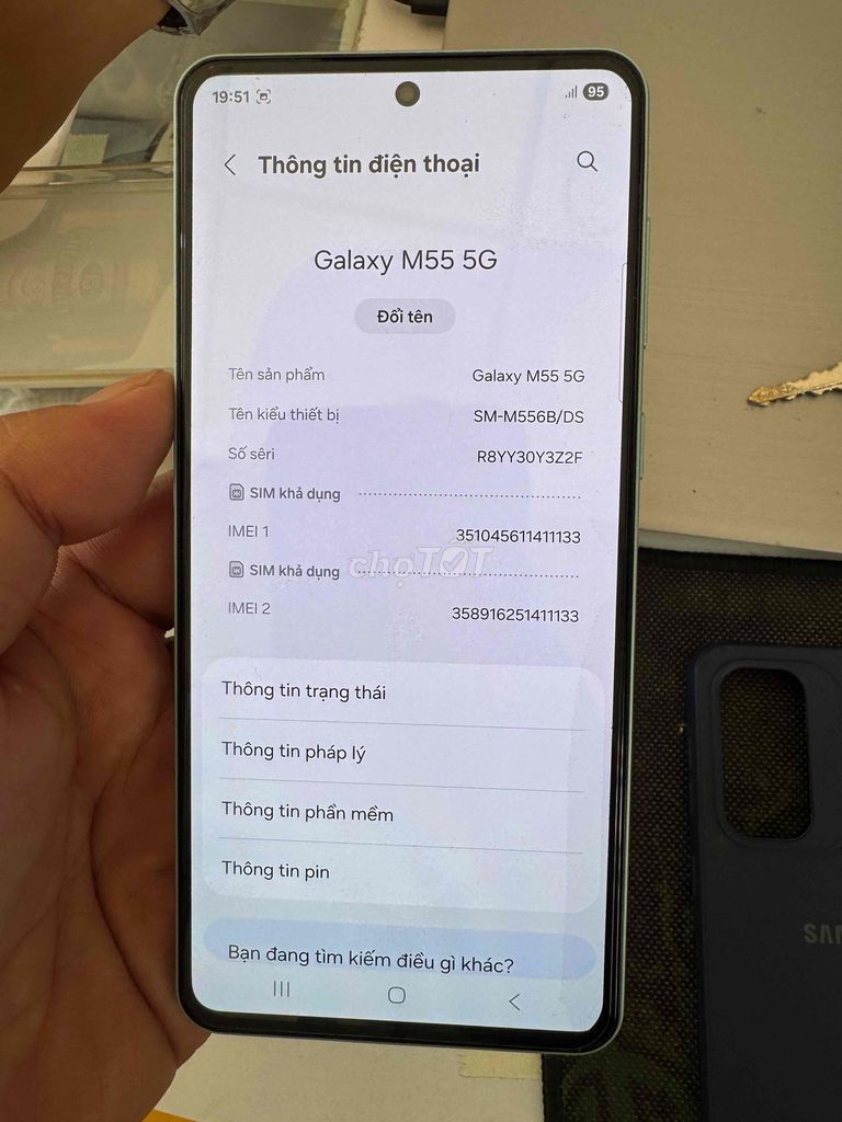 Samsung Galaxy M55 5G 12GB/256GB Xanh. Mua bán Điện thoại tại Quận 6 Tp Hồ Chí Minh được đăng bởi QUỐC THIÊN BÁN GÓP 0 ĐỒNG  hình 1