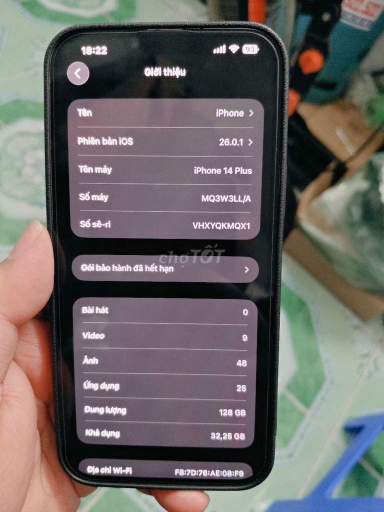 Apple iPhone 14 Plus 128GB Trắng. Mua bán Điện thoại tại Quận Bắc Từ Liêm Hà Nội được đăng bởi Đinh Mạnh hình 1