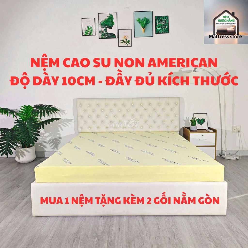 Nệm cao non american Freeship TPHCM 2h. Mua bán Giường, chăn ga gối nệm tại Quận Phú Nhuận Tp Hồ Chí Minh được đăng bởi Kho Nệm Cao Su Phát Tài hình 1