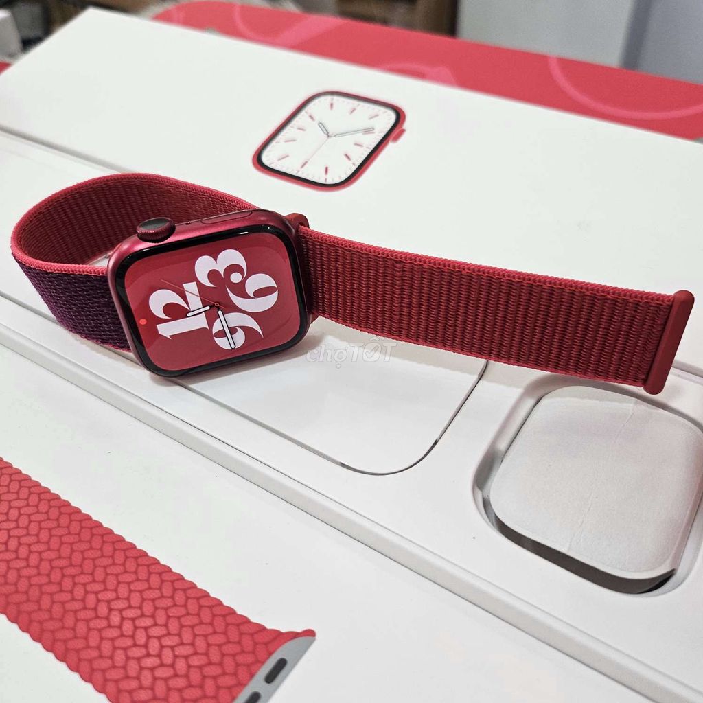 Apple Watch seri 7 red 41mm pin 100