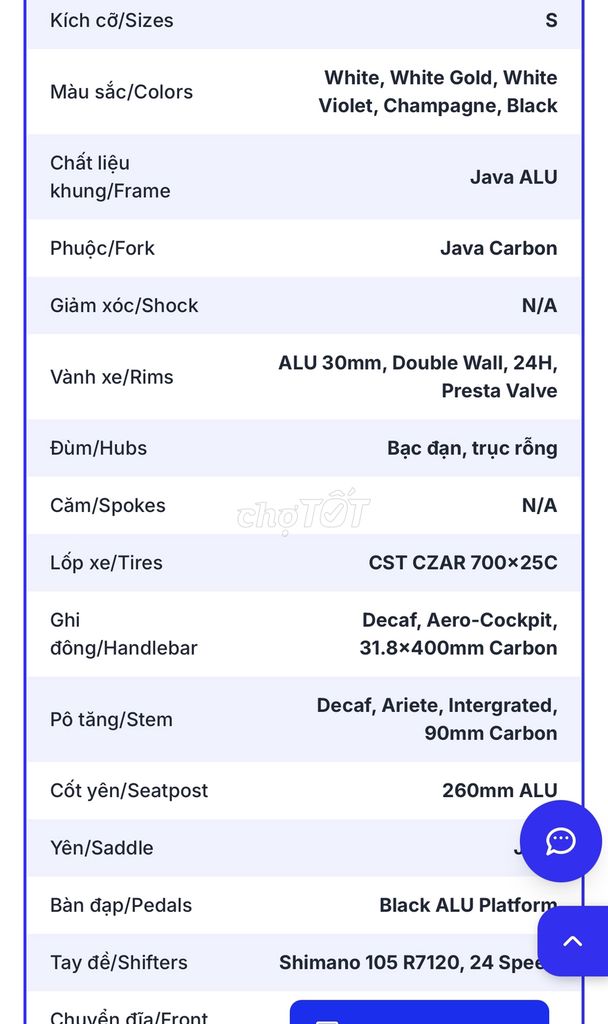 ROAD JAVA SILURO 6 TOP. Mua bán Xe đạp tại Huyện Củ Chi Tp Hồ Chí Minh được đăng bởi Hồ Duy hình 3