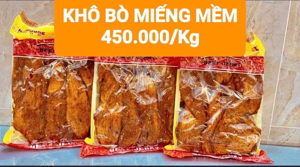 1kg khô bò mềm. Mua bán Đồ ăn, thực phẩm và các loại khác tại Quận Gò Vấp Tp Hồ Chí Minh được đăng bởi Lê Thị Nguyệt Ánh hình 1
