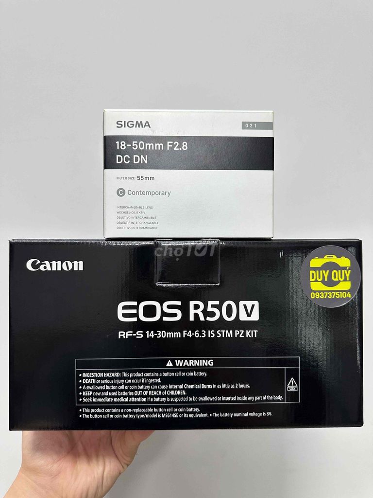 Máy ảnh Canon EOS R50V KIT Sigma 18-50mm. Mua bán Máy ảnh, Máy quay tại Quận Bình Tân Tp Hồ Chí Minh được đăng bởi Phạm Phú Duy hình 1