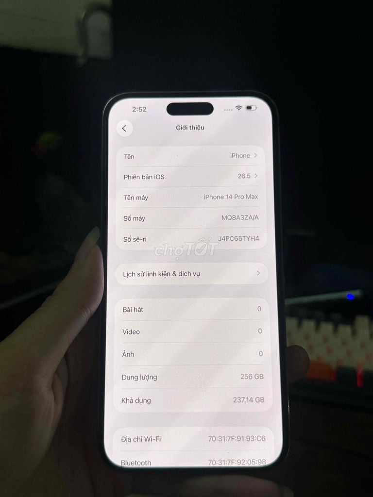 iPhone 14 Pro Max 256GB Đã thay pin. Mua bán Điện thoại tại Quận Bình Thạnh Tp Hồ Chí Minh được đăng bởi Cận táo chuẩn  hình 1