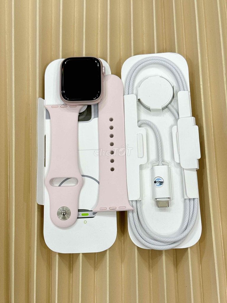 Apple wacth Sr9 41 pink 98.5% gps ful pk zin p100%