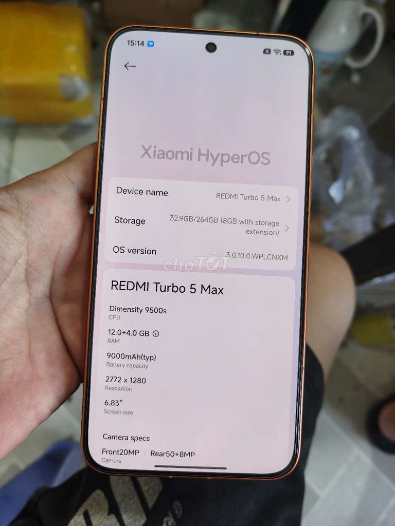 Xiaomi Redmi Turbo 5 Max pin 9000🔋. Mua bán Điện thoại tại Thành phố Bến Tre Bến Tre được đăng bởi Từ Tuấn Bến Tre hình 1