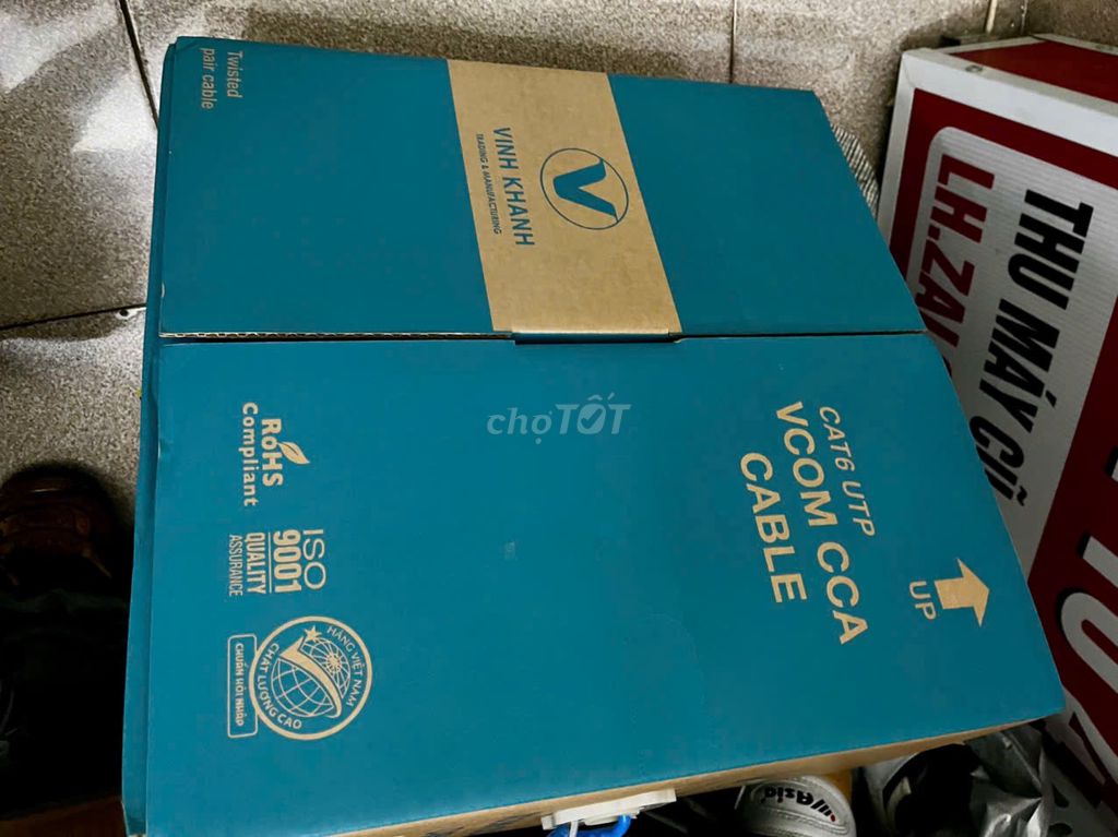 Cáp Mạng LAN CAT6E CCA UTP 23AWG 4PRS Solid VCOM. Mua bán Phụ kiện (Màn hình, Chuột...) tại Thành phố Thủ Dầu Một Bình Dương được đăng bởi Laptop Xách Tay giá rẻ Bình Dương hình 1