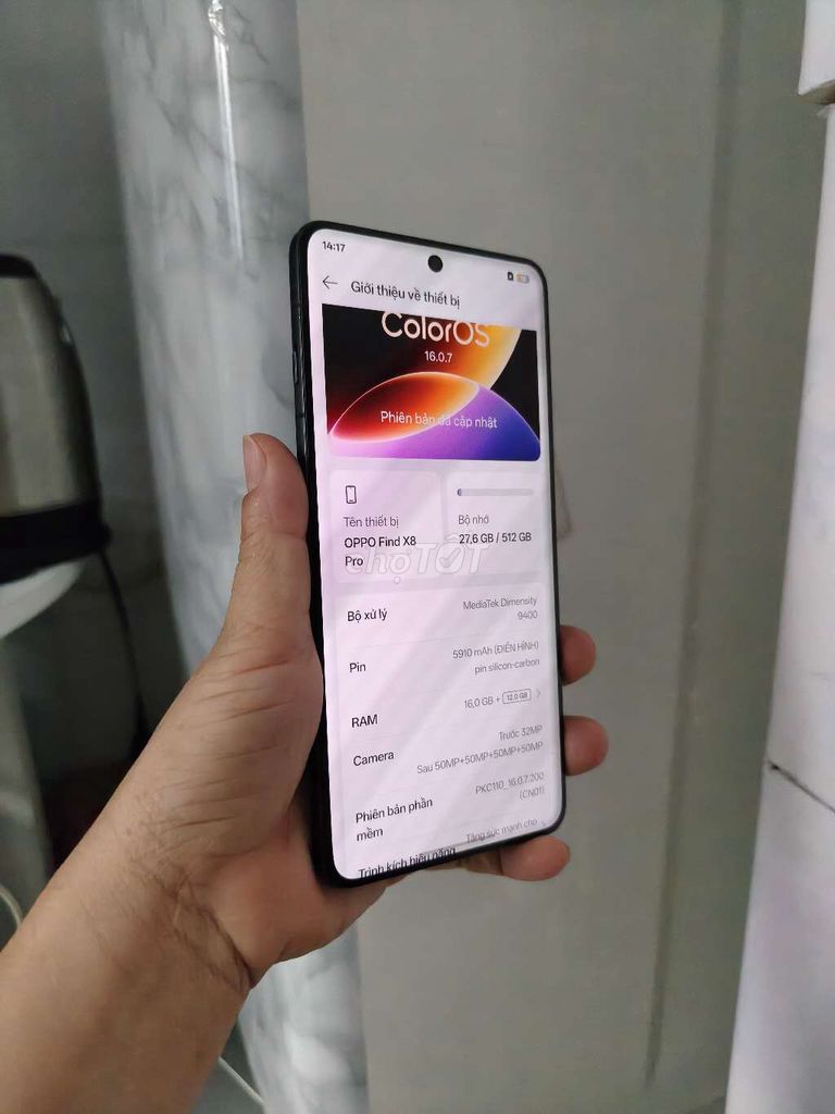 Oppo Find X8 Pro 16GB 512GB Đen Đã sử dụng. Mua bán Điện thoại tại Quận Phú Nhuận Tp Hồ Chí Minh được đăng bởi hạ hình 1