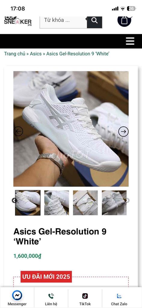 Giày thể thao Asics GEL-RESOLUTION 9 Nam. Mua bán Giày dép tại Quận Ô Môn Cần Thơ được đăng bởi Kho 2hAND mua Thanh Lý Hàng STORE Lô Giá TỐT hình 1