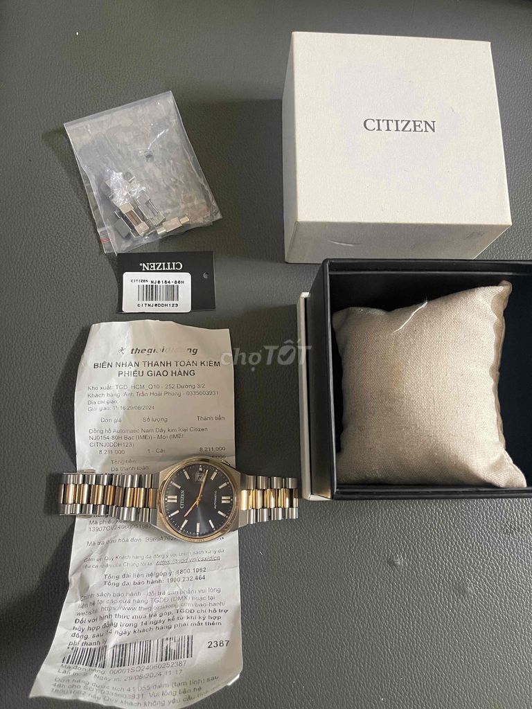 Dh citizen tiểu rolex mua 2 tháng mới 99/100 vip .