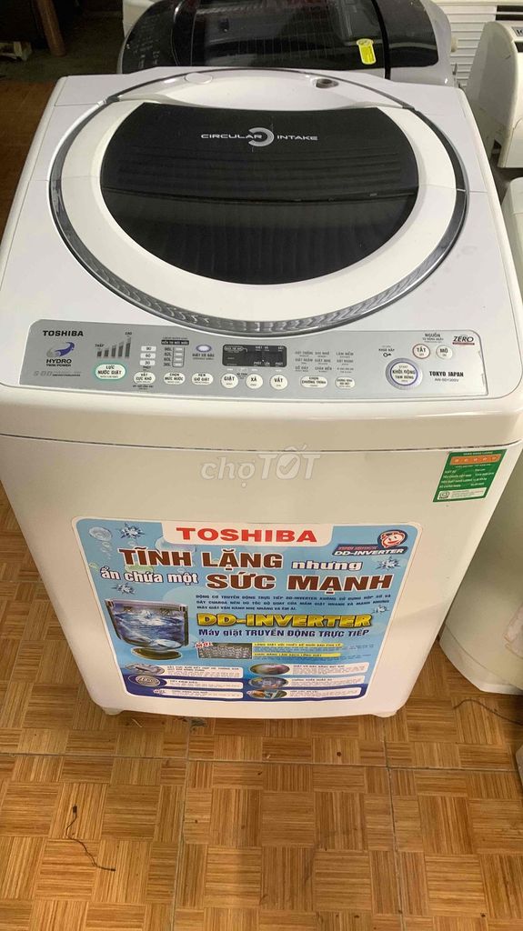 toshiba inverter 12kg. còn đẹp.bảo hanh 6 tháng.