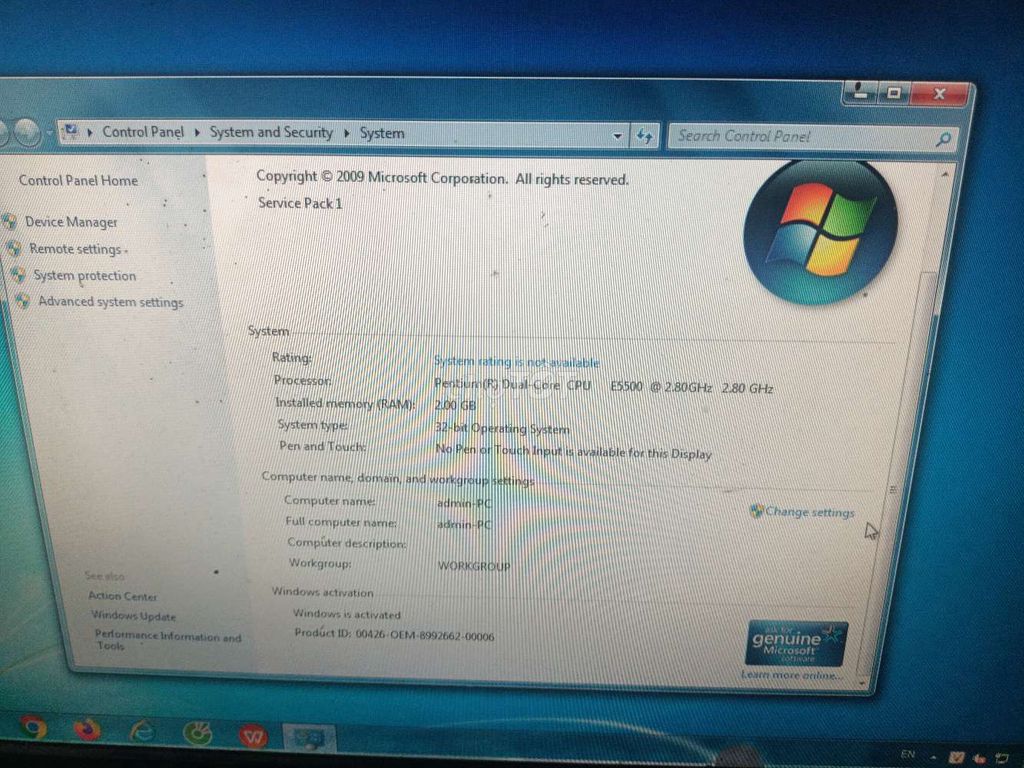 Gigabyte Pentium E5500 2GB Windows 7. Mua bán Máy tính để bàn tại Thị xã Từ Sơn Bắc Ninh được đăng bởi Ngô văn khang hình 1