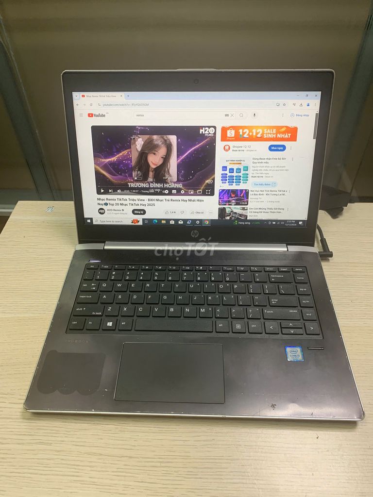 Laptop HP i3 7100 4G SSD180G Full HD mỏng bền nhẹ