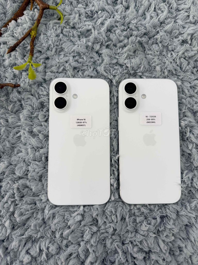 Apple iPhone 16 128GB Trắng bản có sim còn BH. Mua bán Điện thoại tại Quận Ngô Quyền Hải Phòng được đăng bởi lê thanh thuỷ hình 1