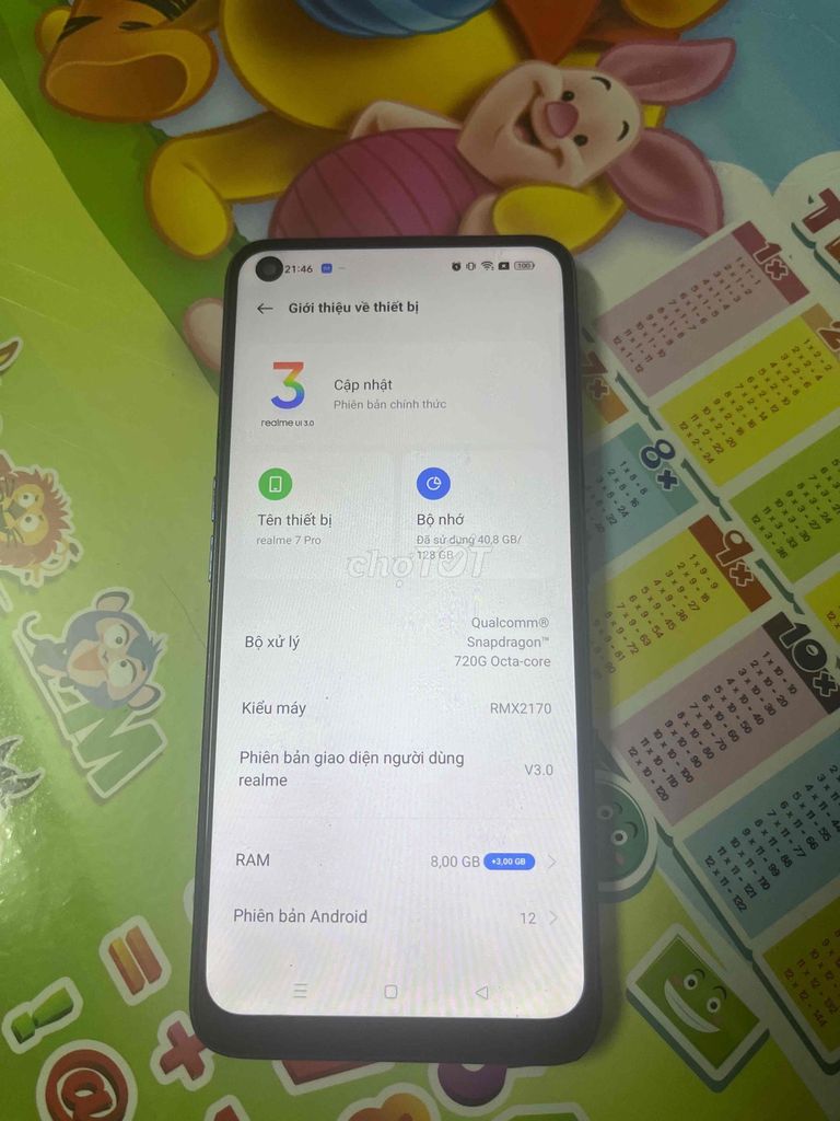 Realme 7 Pro 128GB Xanh. Mua bán Điện thoại tại Thành phố Thủ Đức Tp Hồ Chí Minh được đăng bởi Trần Tử Đạt hình 1