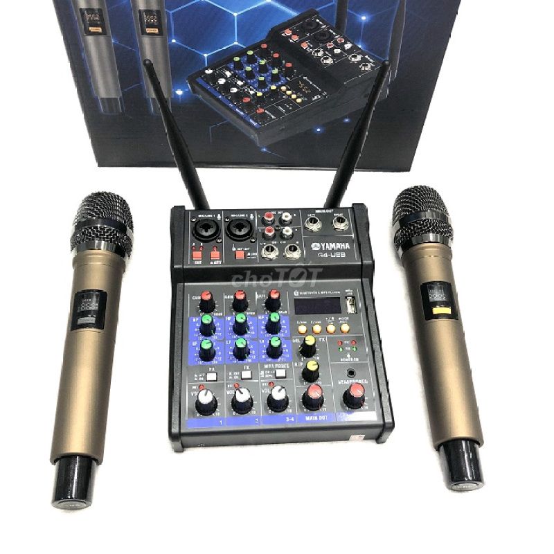 Mixer Livetream Yamaha G4 USB Bluetooth + 2 micro