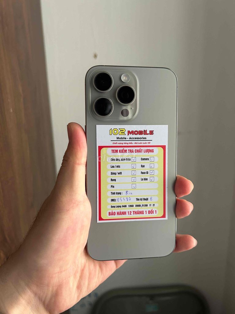 iPhone15ProMax256GBNatural máy đẹp keng pin 100%. Mua bán Điện thoại tại Thành phố Buôn Ma Thuột Đắk Lắk được đăng bởi Nguyễn Hoàng hình 1
