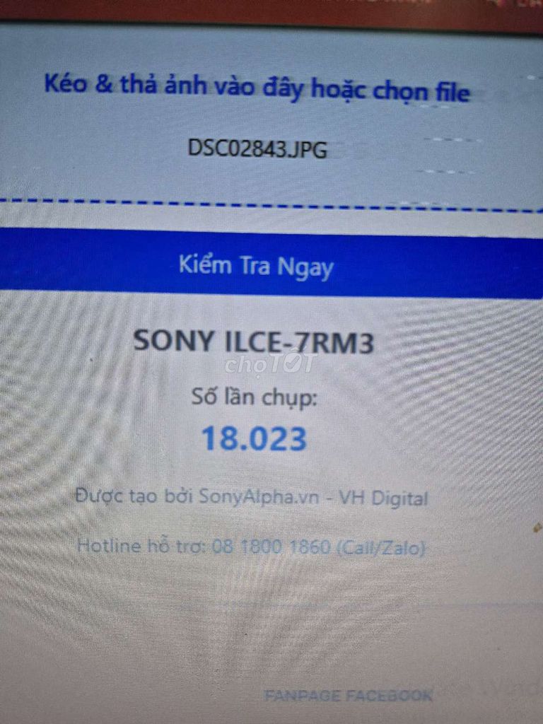 Máy ảnh Sony ILCE-7RM3 Đen 18.023 shot. Mua bán Máy ảnh, Máy quay tại Quận 1 Tp Hồ Chí Minh được đăng bởi Khải vũ hình 1
