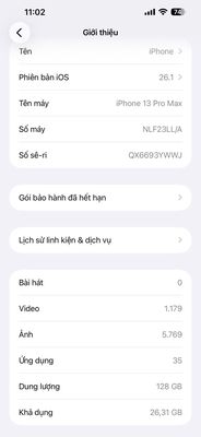 Apple iPhone 13 Pro Max 128GB Xám. Mua bán Điện thoại tại Quận Liên Chiểu Đà Nẵng được đăng bởi Khánh