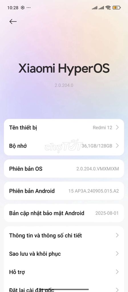 Xiaomi Redmi 12 128GB Bạc. Mua bán Điện thoại tại Quận 8 Tp Hồ Chí Minh được đăng bởi lâm phong hình 1