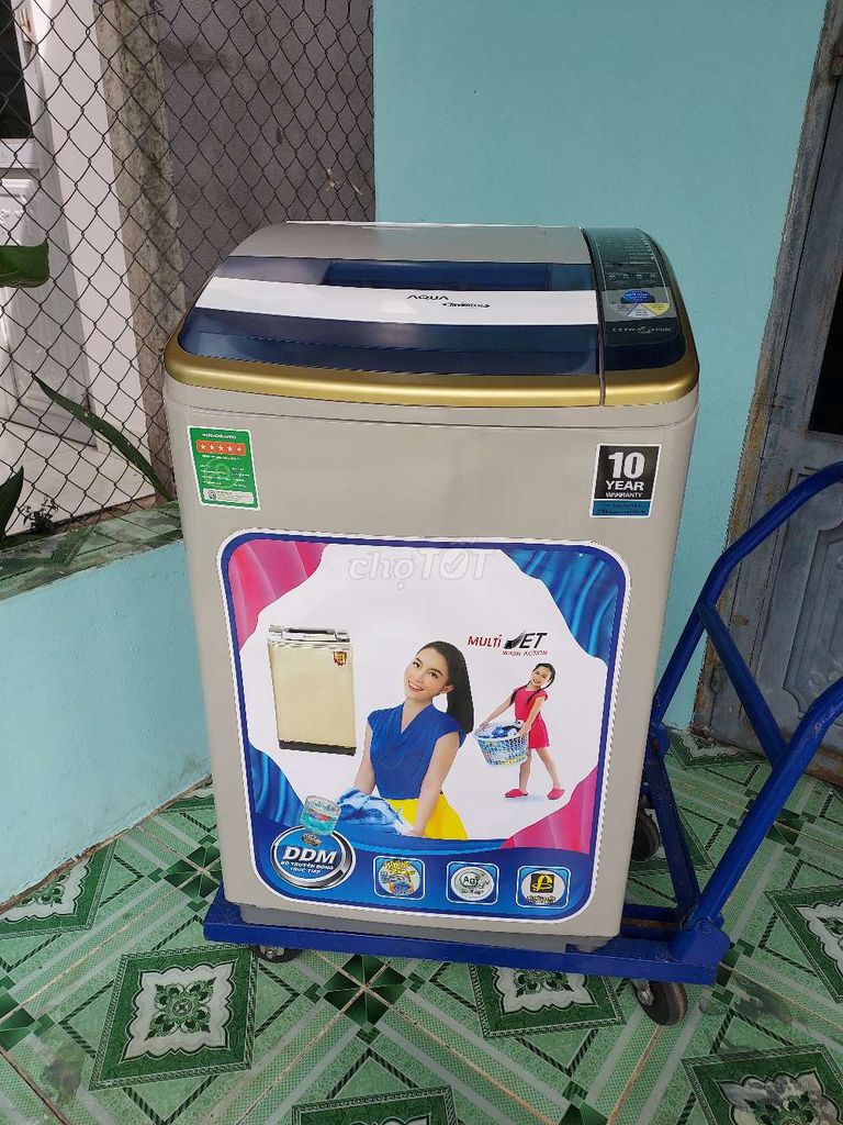 Máy giặt Aqua Inverter 9kg Siêu êm. Mua bán Máy giặt tại Huyện Hòa Thành Tây Ninh được đăng bởi Hàng Tuyển vip hình 1