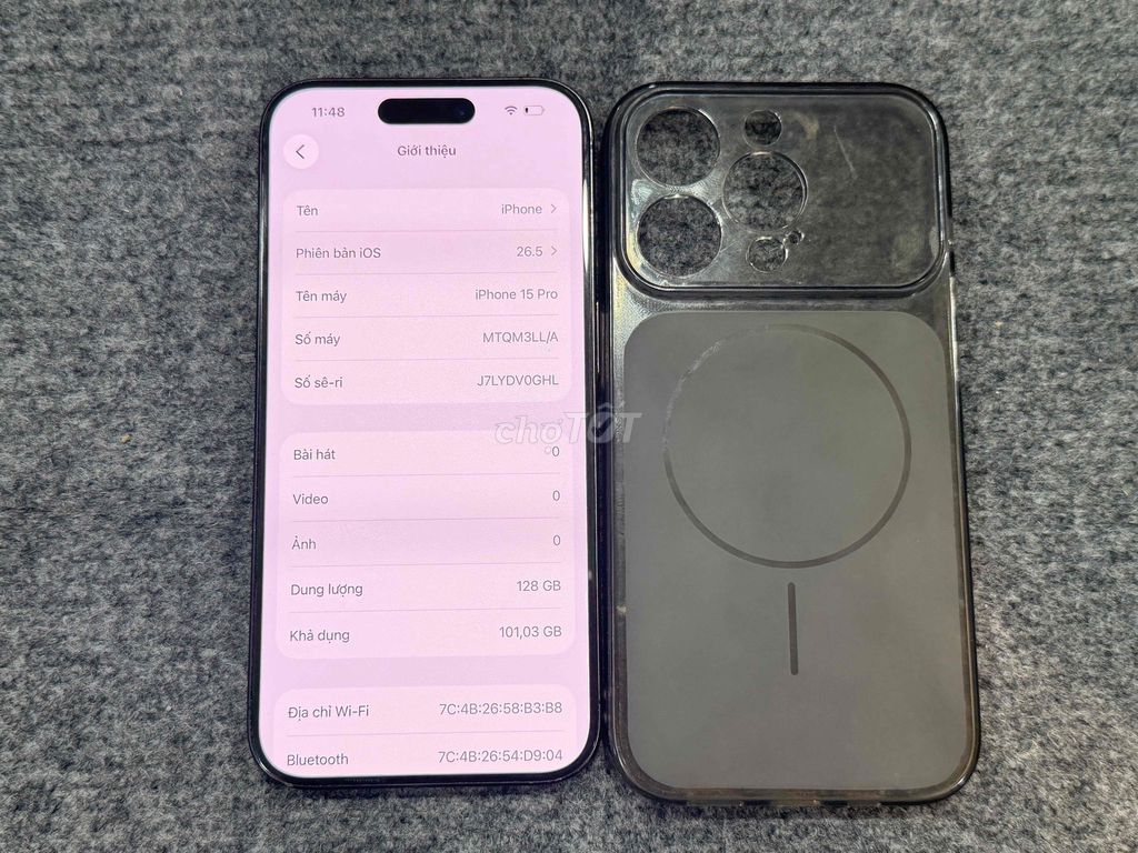 Apple iPhone 15 Pro 128GB Xám Đã sử dụng. Mua bán Điện thoại tại Quận 10 Tp Hồ Chí Minh được đăng bởi RiOshop hình 1
