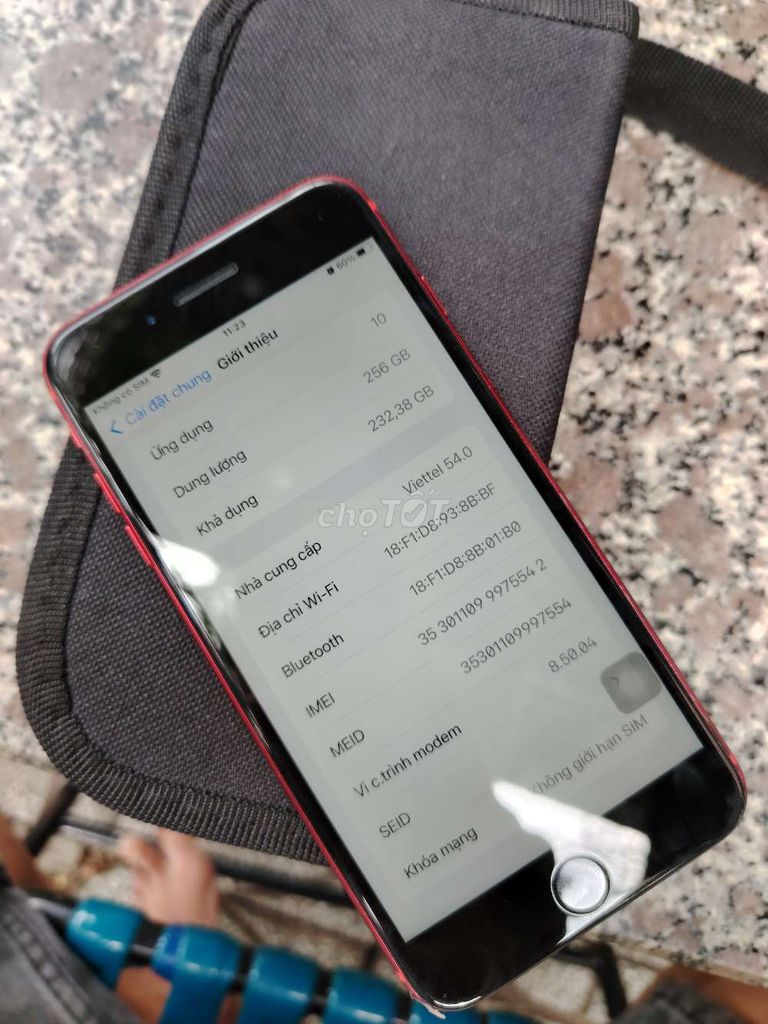 iPhone8plus 256GB đẹp keng dán full ppf pin100 GL