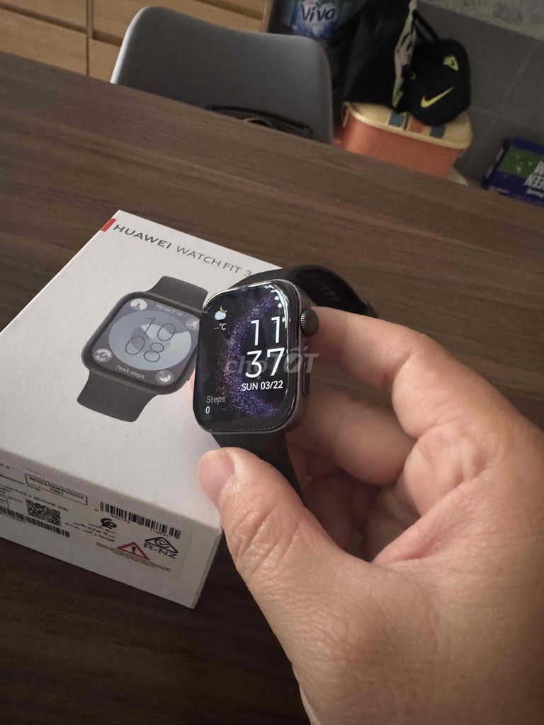 Huawei Watch Fit 3 Đen Đã sử dụng. Mua bán Thiết bị đeo thông minh tại Quận Bình Tân Tp Hồ Chí Minh được đăng bởi Phạm Trọng Bình  hình 1
