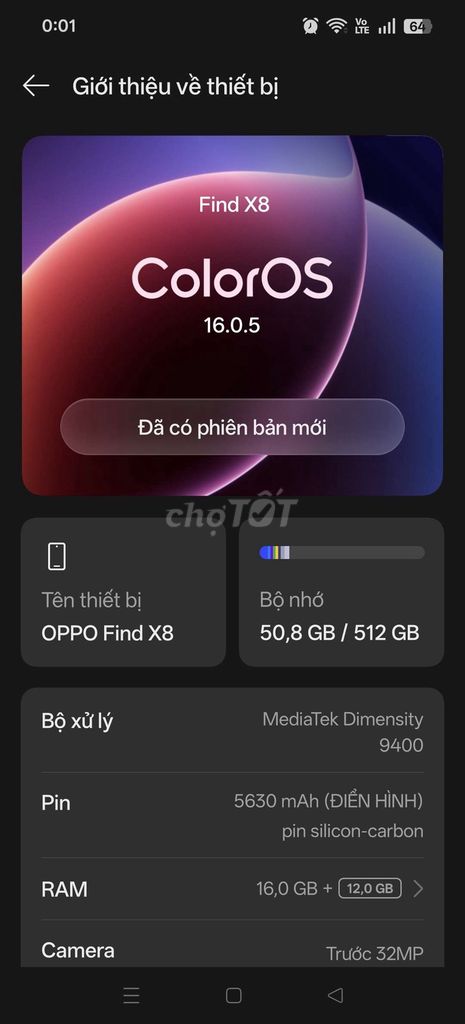 Oppo Find X8 512GB Đen. Mua bán Điện thoại tại Quận Liên Chiểu Đà Nẵng được đăng bởi Khánh Sang hình 1